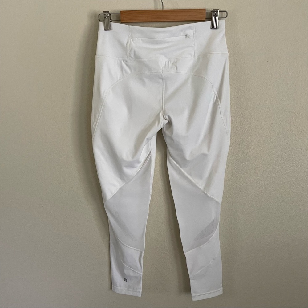 NWT Sweaty Betty Power Wetlook Mesh 7/8 Leggings White Size Small - Picture 7 of 14